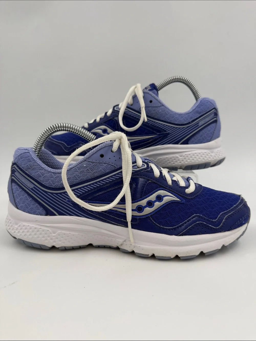 Saucony Cohesion 10 Womens Size 8.0 Athletic Running Shoes Purple/Royal Blue